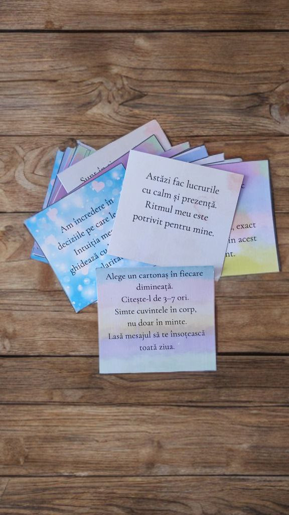 Set de 30 de afirmații – „Liniște pentru 30 de zile