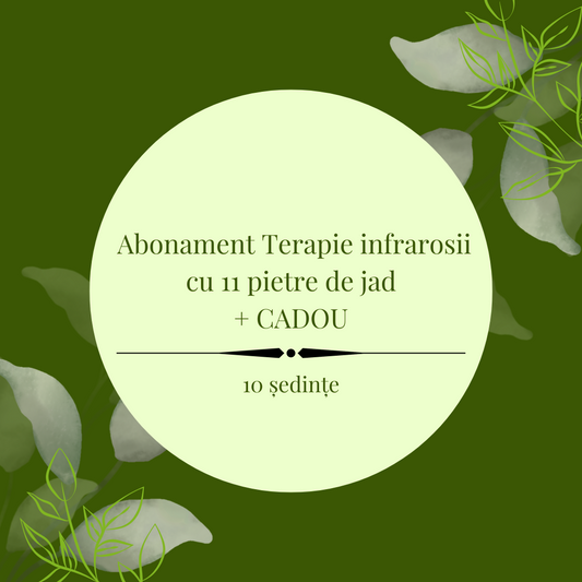 Abonament Terapie infrarosii cu 11 pietre de jad+CADOU/10 ședințe